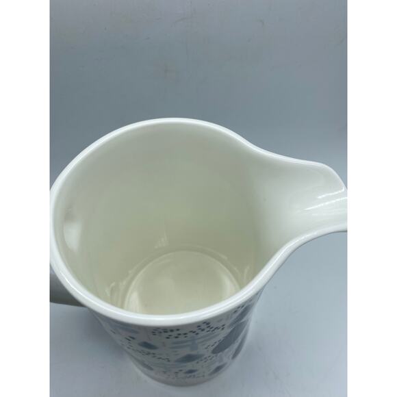 Donna Wilson‎ Sprig Blue White Pitcher 2009 Rare Bone china United Kingdom